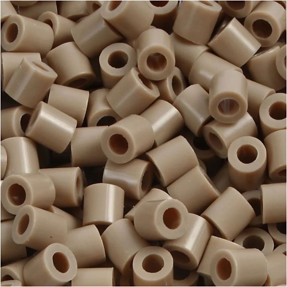 NABBI Tube perler - Beige (32248) - 1100 stk - Rørperler, Perler & perleplader, Håndværk