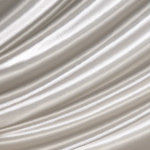 Satinstof Cremehvid - 150 cm - Satin stof, Stof