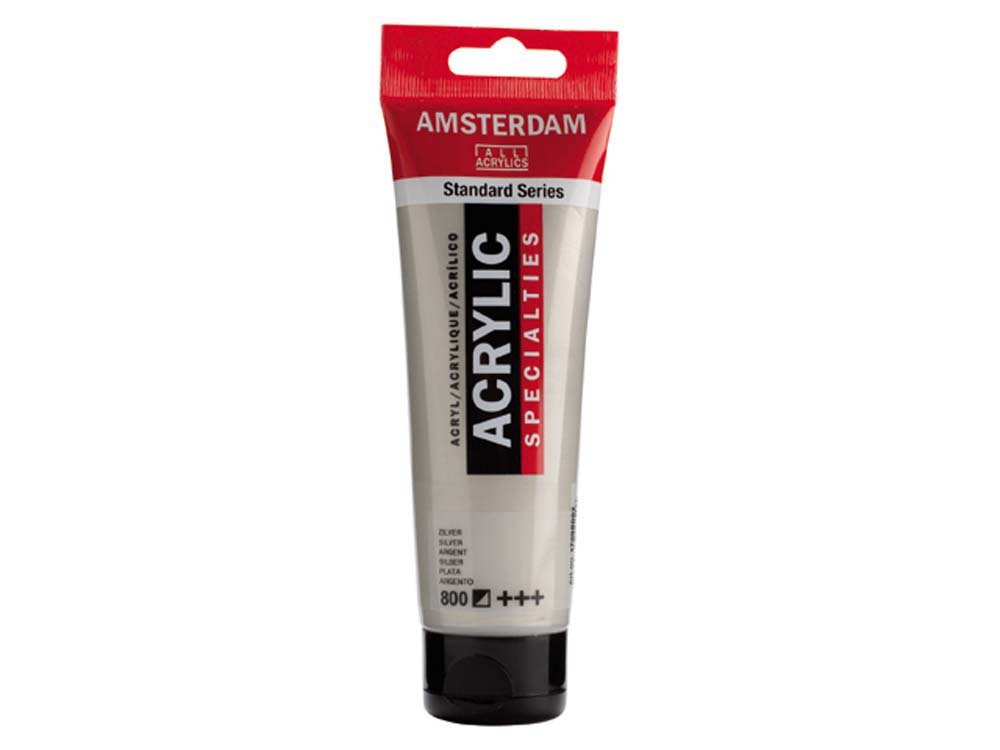 Amsterdam akrylmaling 120 ml - Sølv - Akrylfarver, Kunstnerfarver