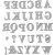 Skrschablon - alfabet