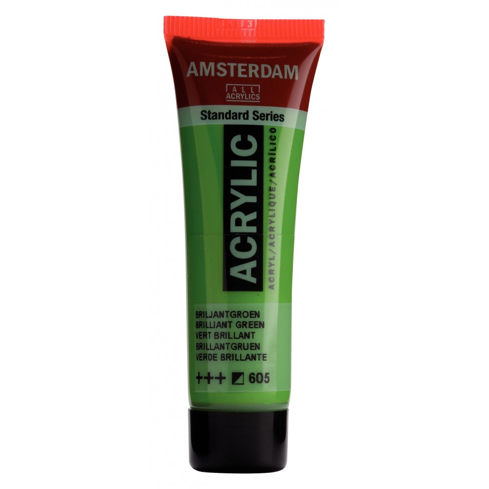 Akrylmaling Amsterdam 20 ml - Brilliant Grn - Akrylfarver, Kunstnerfarver