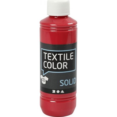 Tekstil Solid tekstilmaling - rd - dekker - 250 ml