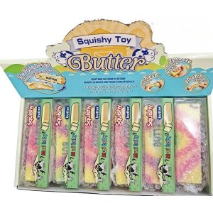Squishy Crunchy Butter Multifarvet 13 cm - Voks Knæk Squishy Crunchy Butter Multifarvet 13 cm - Voks Knæk