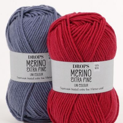 Drops Merino Extra Fine garn - 50g (ca 30 olika frgval)