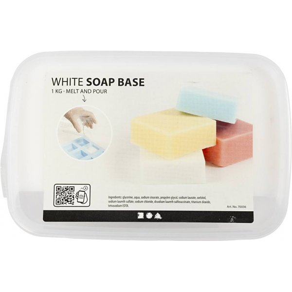 Tvålmassa - vit - 1 kg Tvålmassa - vit - 1 kg