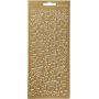 Stickers - guld - stjrnor - 10 x 23 cm