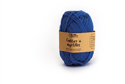Amigurumi-garn i bomull, kungligt blått, 27 g Amigurumi-garn i bomull, kungligt blått, 27 g