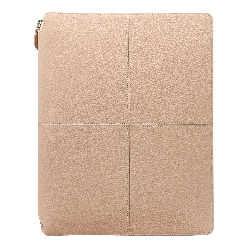 Arbejdsmappe Filofax Classic Stitch A4 Zip Folio - Peach - Tilbehør notesbøger, Filofax, Systemkalendere, Kalender, Kontorartikler