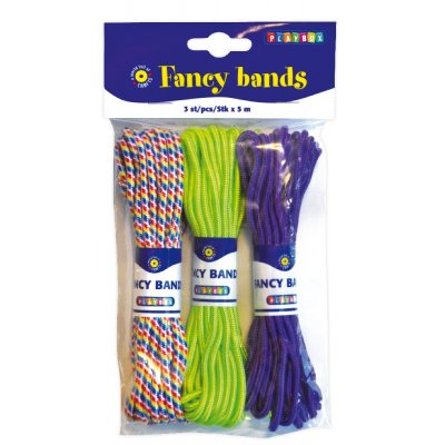 Fancybands 3-pack 5 m - Grn, Lila, Tiedye