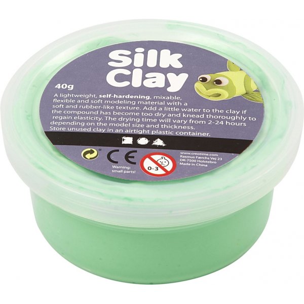 Silk Clay® - ljusgrön - 40 g Silk Clay® - ljusgrön - 40 g