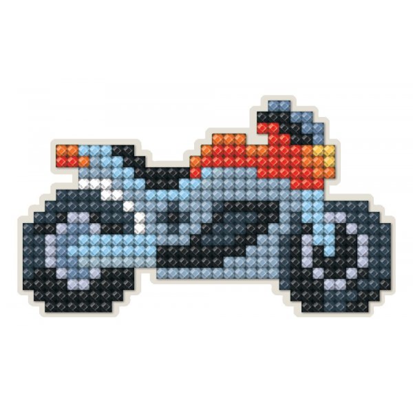 DiamondArt Magnet 8,5x5 cm - Motorcykel