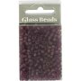 Rocaillepärlor 4 mm matt frozen Ljuslila 25 g Rocaillepärlor 4 mm matt frozen Ljuslila 25 g