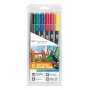 Tombow ABT Dual Brush 6-pack Basic