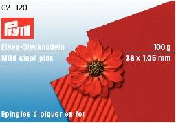 Knapper i blødt stål Sølvfarvede 1,05x38 mm 100 g - Knappenåle, Nåle, Sytilbehør