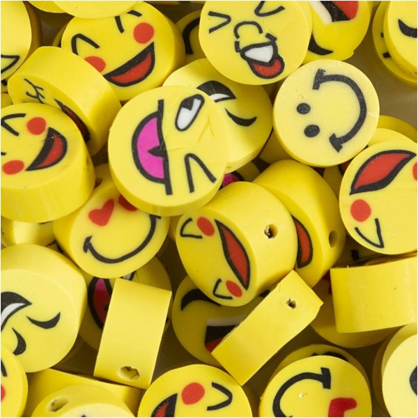 Figurpärlor - Smiley - 200 st Figurpärlor - Smiley - 200 st