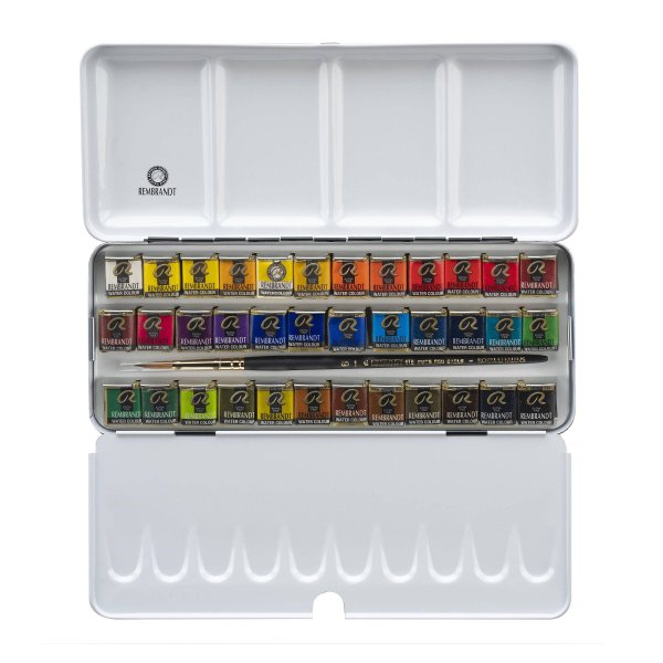 Rembrandt Akvarell De Luxe Set (36 f�rger 1/2-kopp)