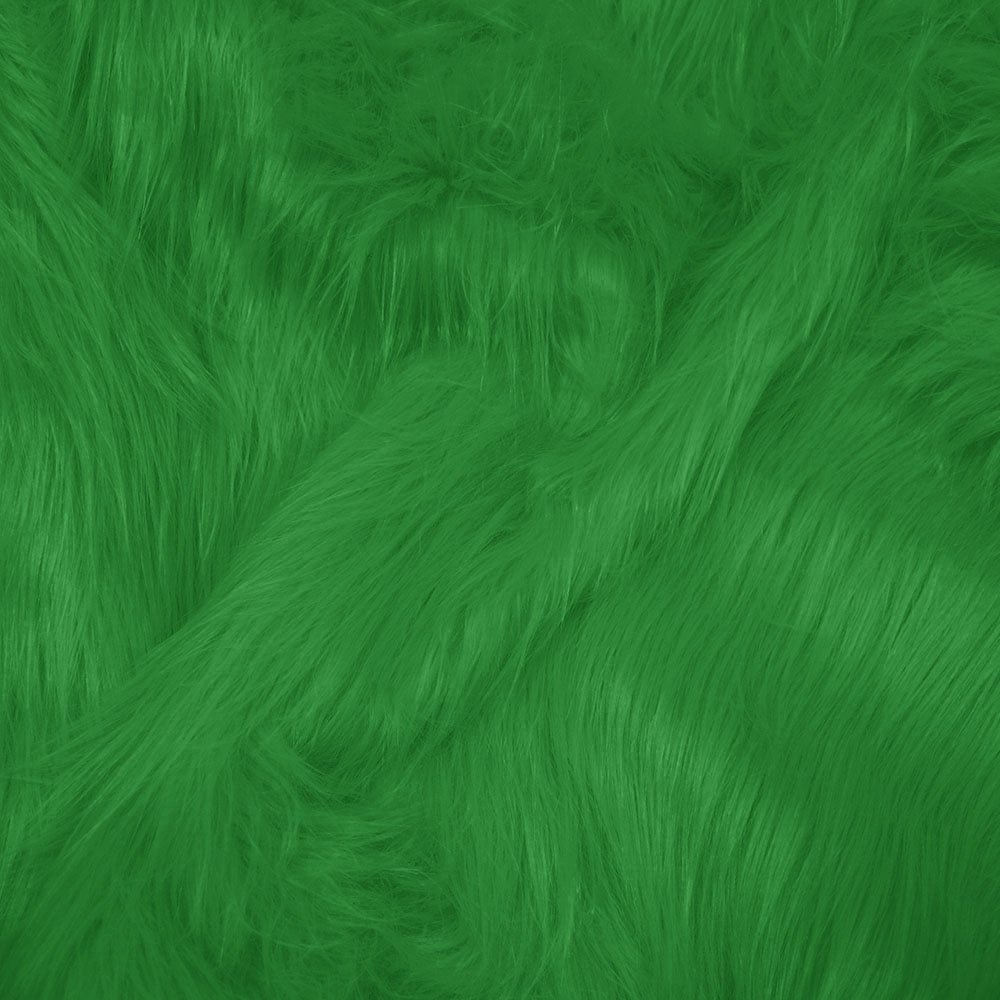 Gorillapels - Emerald Green - Imiteret pels, Kunstlæder, Stof