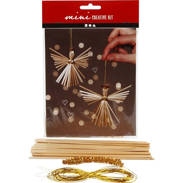 Mini DIY Kit - ängel i halm Mini DIY Kit - ängel i halm