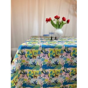 Textilvaxduk safari mönster 140 cm Textilvaxduk safari mönster 140 cm