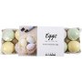 Plastegg - pastellfarger - 12 stk