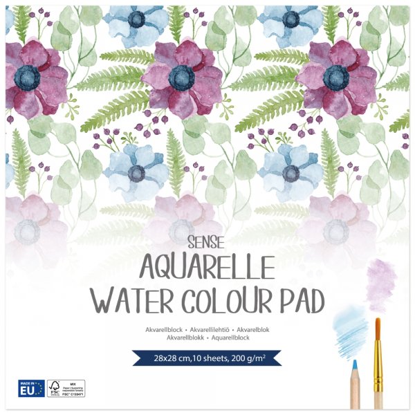 Akvarellblokk 28x28 cm FSC�