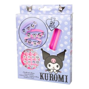 Armbandset Kuromi - 3 armband med 18 berlocker