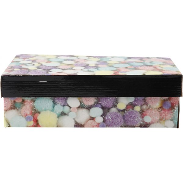 Pompoms - pastellfärger - glitter - 400 g Pompoms - pastellfärger - glitter - 400 g