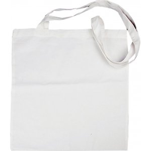 Tekstilpose med langt hndtak - hvit - 10 stk