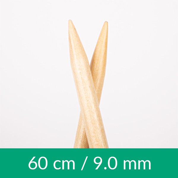 Cirkulære strikkepinde - Birch - 60 cm 9,00 mm / 23,6 in US 13 - Rundpinde, Strikkepinde, Strikning, Strikke, hækle, knytte og væve