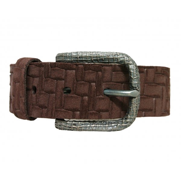 Damebælte i krokodillemønstret kohud Damebælte i krokodillemønstret kohud