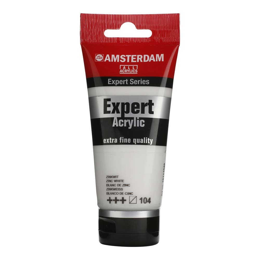 Amsterdam Acrylic Expert - 75 ml Zink Hvid - Akrylfarver, Kunstnerfarver