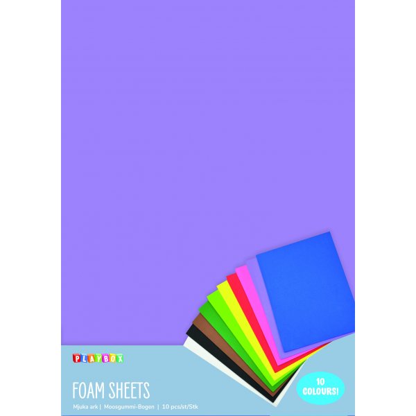 Dekorgummi - Mjuka ark 10 st