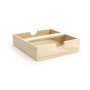 Servetthållare i trä 18,5 x 18,5 cm - dekorerbar Servetthållare i trä 18,5 x 18,5 cm - dekorerbar