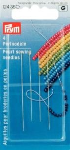 Perlenåle HT 10/13 Si/Guldfarve 49 + 55 mm 4-pak - Hobby og specialnåle, Nåle, Sytilbehør