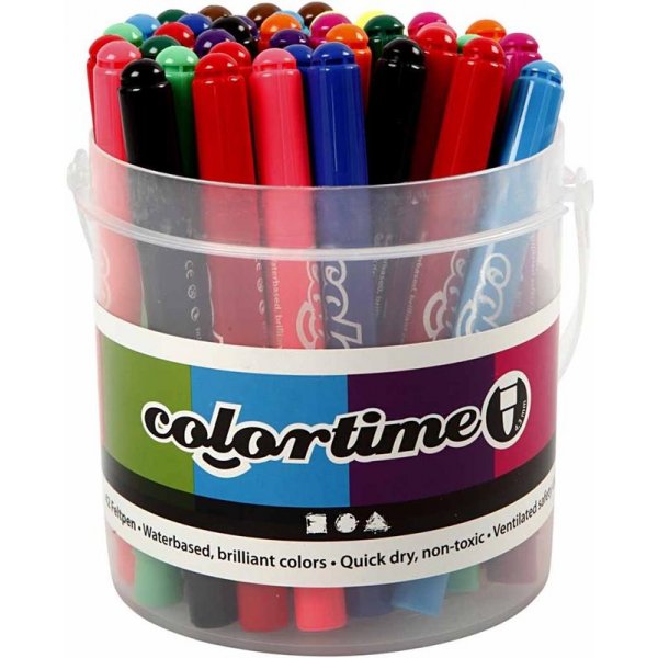 Colortime-pennor - mixade färger - 5 mm - 42 st Colortime-pennor - mixade färger - 5 mm - 42 st