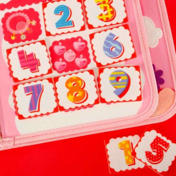 Sensorisk aktivitetsrygs�k prinsesse 28 x 25 cm lyser�d