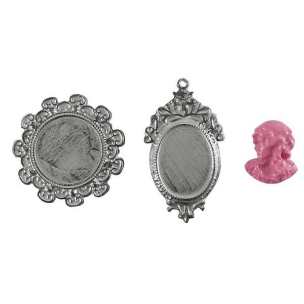 Mini silikonform för detaljer, cameé Ø7 cm Mini silikonform för detaljer, cameé Ø7 cm
