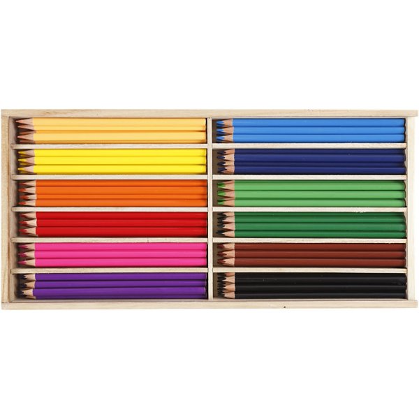 Färgpennor - 3 mm - mixade färger - 144 st Färgpennor - 3 mm - mixade färger - 144 st