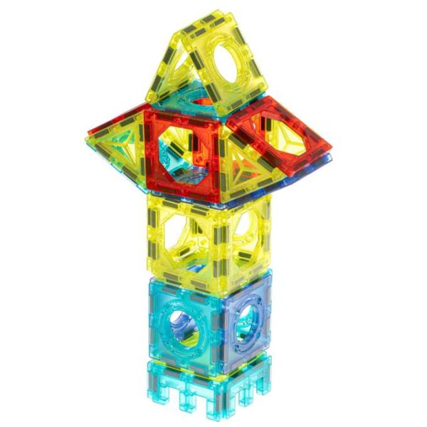 Magnetiske byggeklosser med lysende kulebane 202 deler Magnetiske byggeklosser med lysende kulebane 202 deler