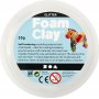 Foam Clay - vit - glitter - 35 g