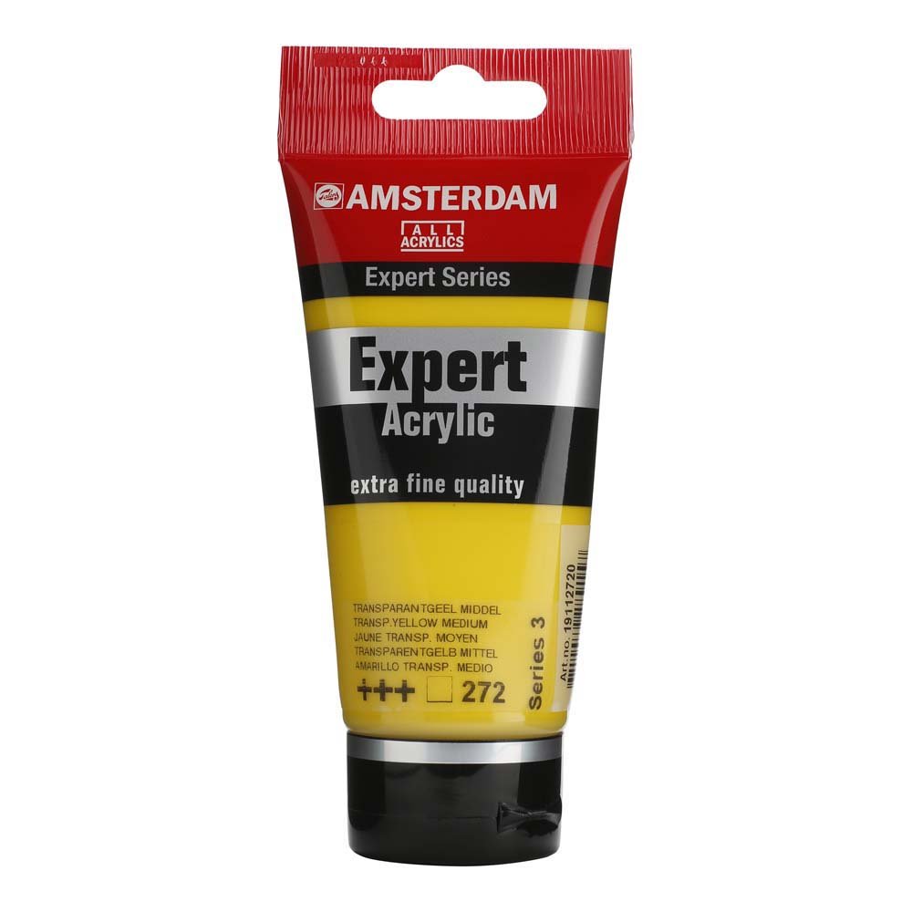 Amsterdam Acrylic Expert - 75 ml-Transparent medium gul - Akrylfarver, Kunstnerfarver