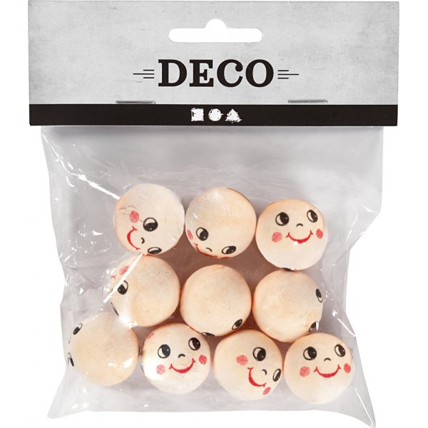 Huvuden - ivory - Ø22 mm - 10 st Huvuden - ivory - Ø22 mm - 10 st