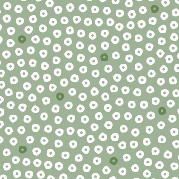 Voksdug Dotti salvie polyester