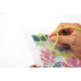 Broderikit med lotusblomma på canvas Broderikit med lotusblomma på canvas