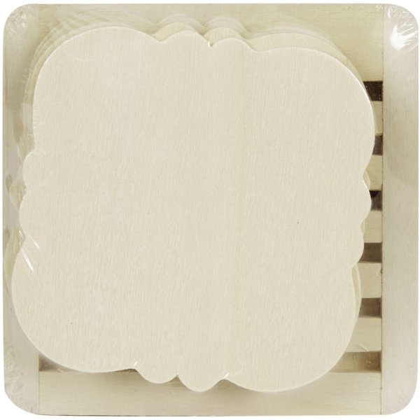Underlägg i trä 11,5 x 11,5 cm, 6-pack Underlägg i trä 11,5 x 11,5 cm, 6-pack