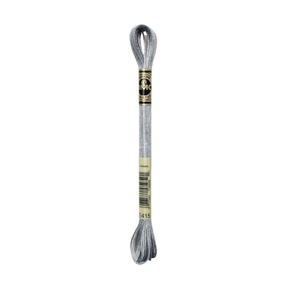 DMC Mouliné art. 317W Light Effects, E415 Metallic Chrome - Moulinegarn, Garn, Sticka & virka