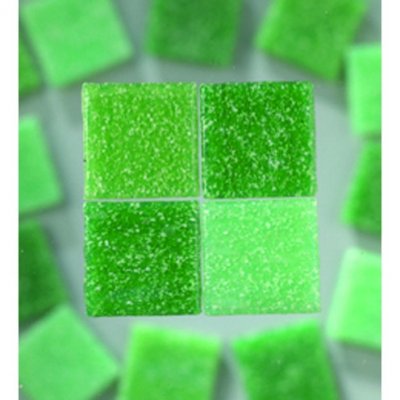 MosaixPro - glasmosaik 10 x 10 mm - grön mix 1.000 g ~ 1,500 st.