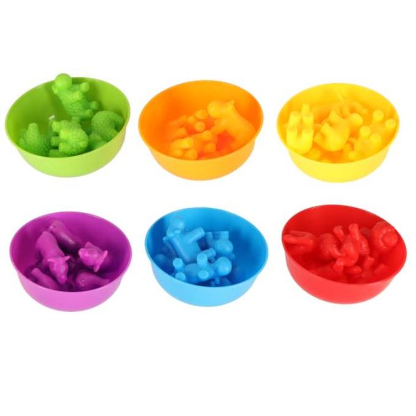 R�kneset Safari med djurfigurer 36 delar - Montessori