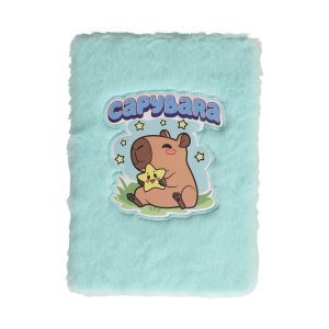 Fluffig anteckningsbok capybara A5 - linjerade sidor