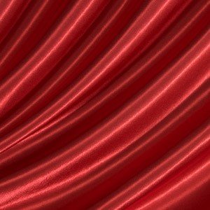 Satinstof Rød - 150 cm - Satin stof, Stof